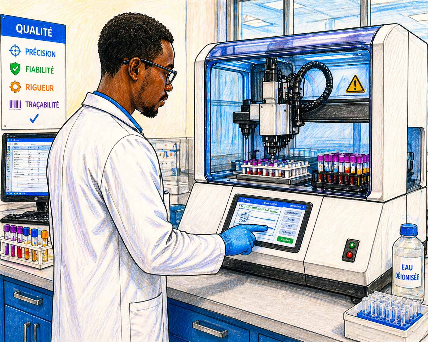 Intégration automates de laboratoire HL7/LIS avec TPM Health — réception automatique des résultats d'analyses